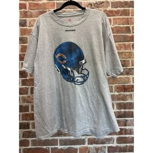 NFL Chicago Bears Gray‎ Tee - Unisex XL - Big Helmet